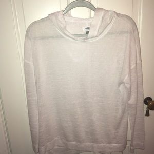 See through, white, hoodie